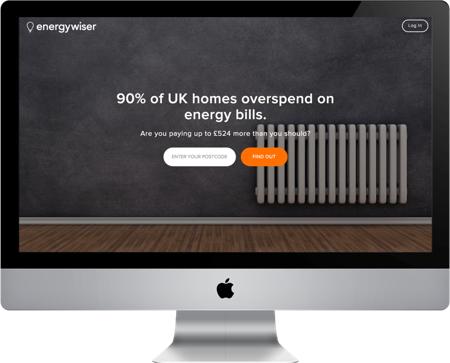 The energywiser site before we redesigned it.