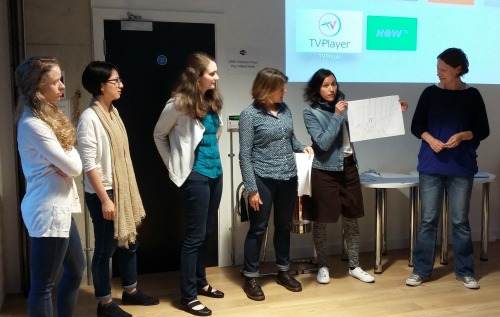 photo of my team presenting their ideas